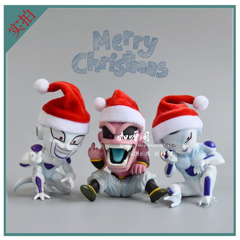 弗利中指七龙珠恶搞布欧比心圣诞手办潮玩盲盒