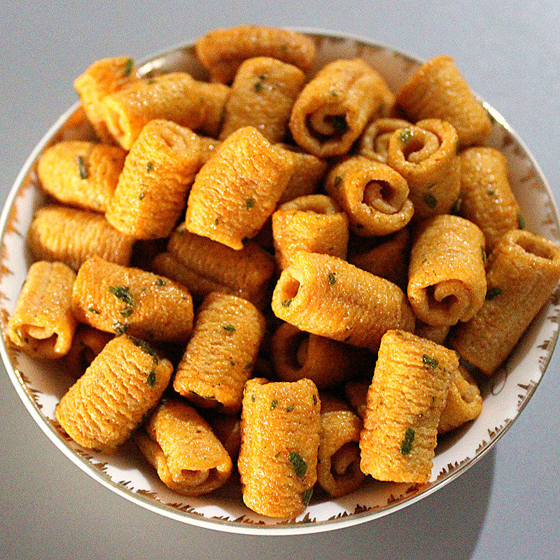 休闲雪童蔬菜卷鸡肉卷零食分装打包网红膨化膨化食品