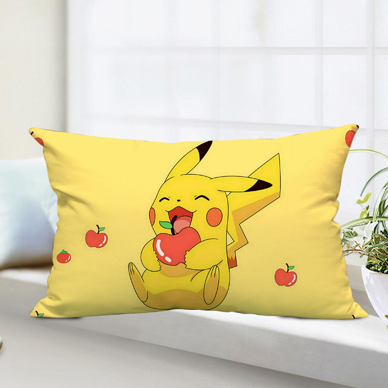 神奇宝贝皮卡丘抱枕长方形照片定制含芯床头午睡靠垫靠垫