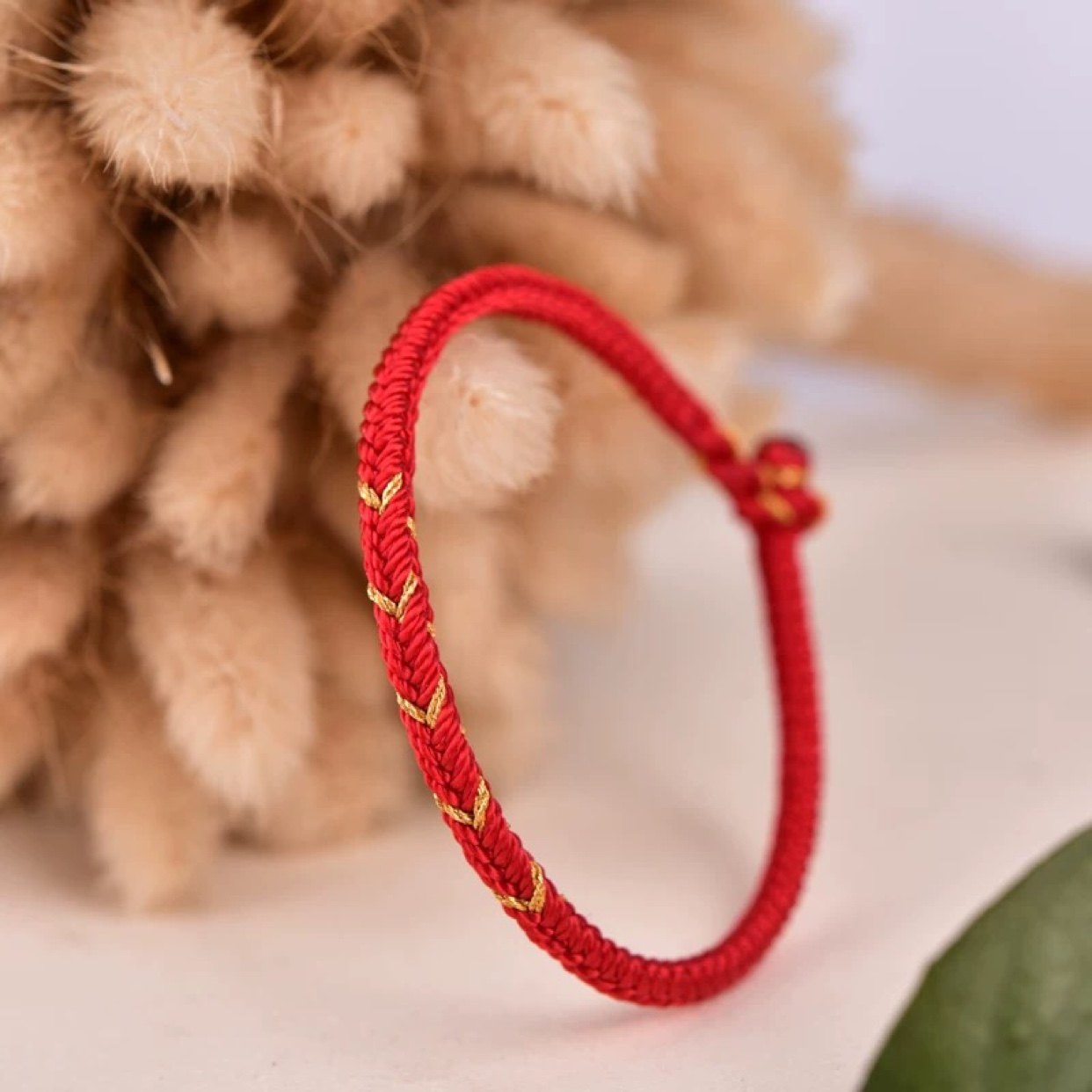 五福福临门红绳手链男女情侣本命年手镯转运平安手链