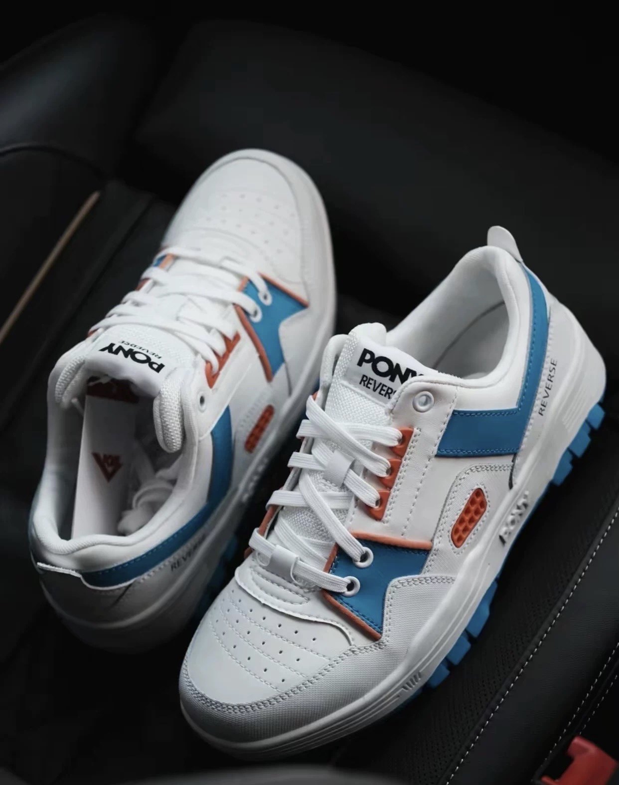 pony波尼春季男女情侣低帮运动板鞋reverse篮球板鞋