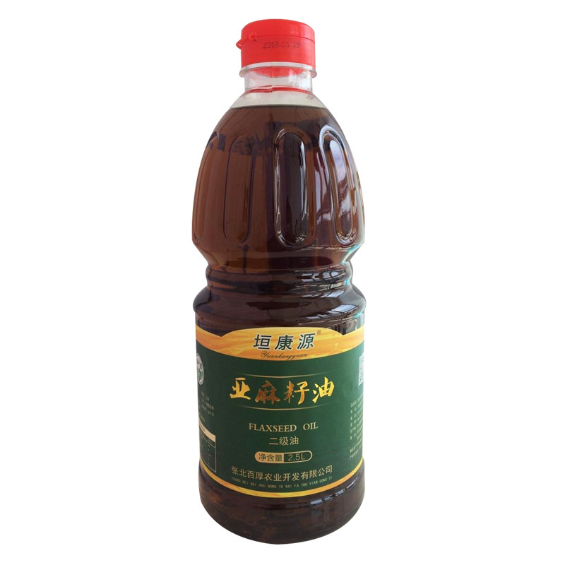 胡麻油食用油张家口桶装2.5l亚麻籽油家用母婴儿纯正宝宝热炒油