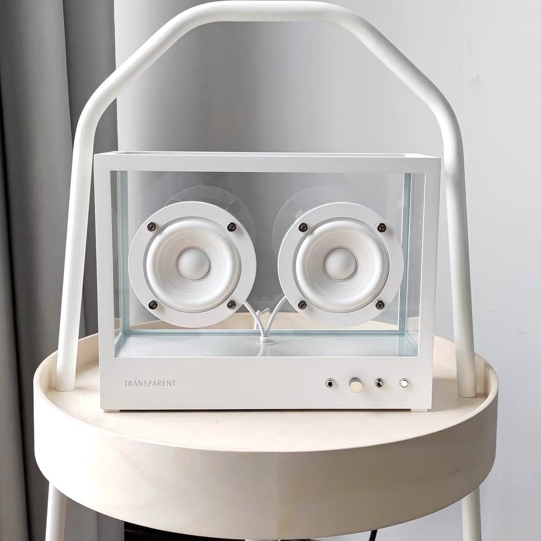 transparentspeaker无线蓝牙音箱透明玻璃发烧hifi高音质音质无线