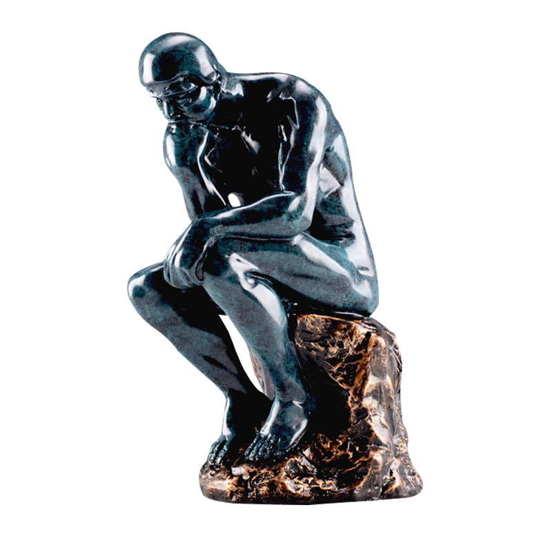 思想者雕塑雕像沉思艺术品文艺摆件样板房办公室客厅摆件