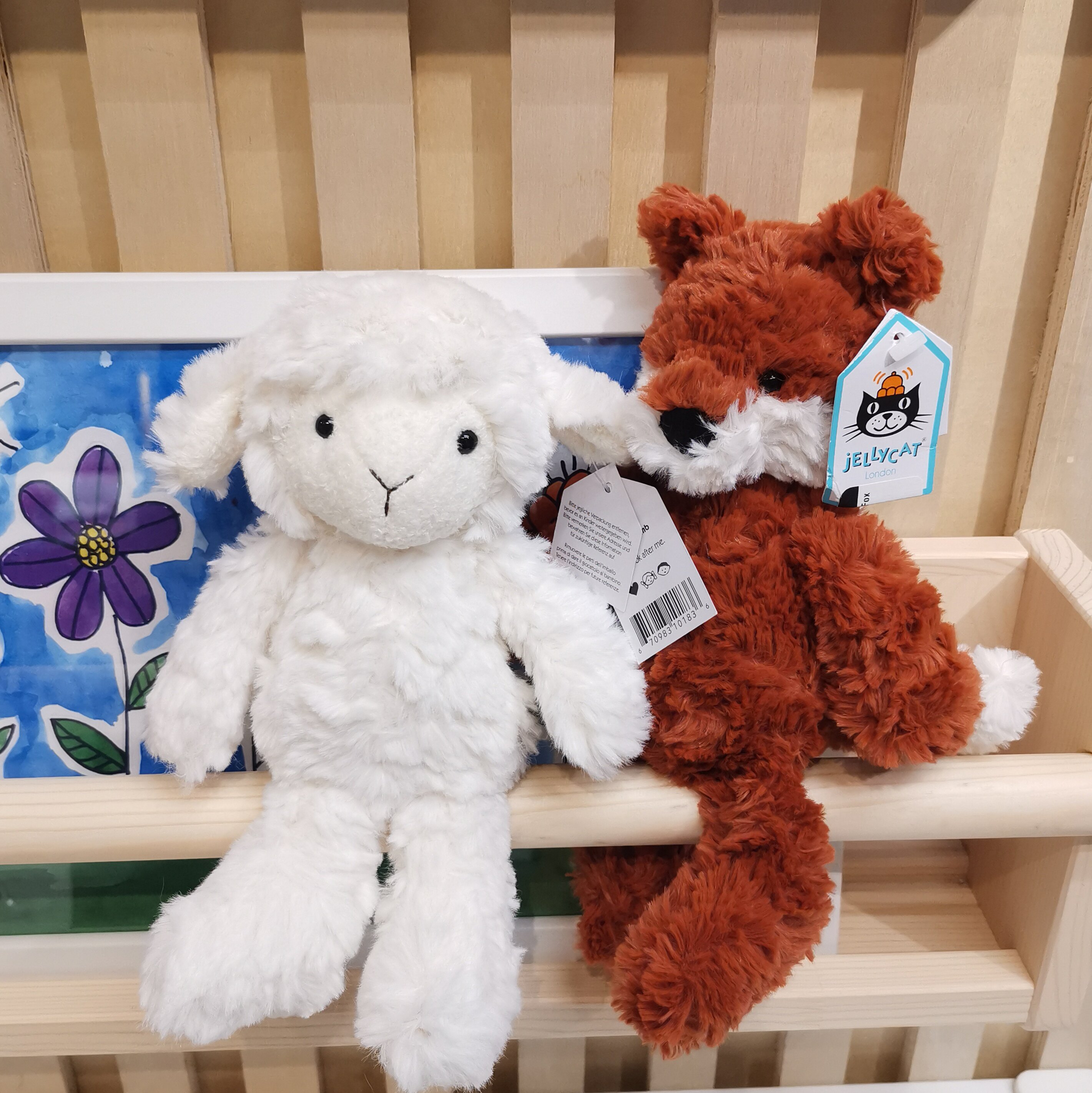 英国jellycatsquiggleclaf卷福奶牛小猪青蛙狐狸熊猫毛绒布艺类玩具