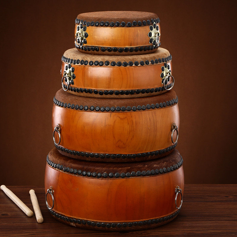 牛皮手工圆通佛具寺庙法物用品台湾道士小鼓堂鼓