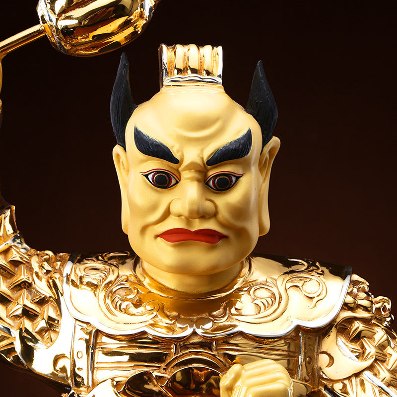 监斋使者监斋菩萨佛像寺庙大圣紧那罗王纯铜像供奉摆件