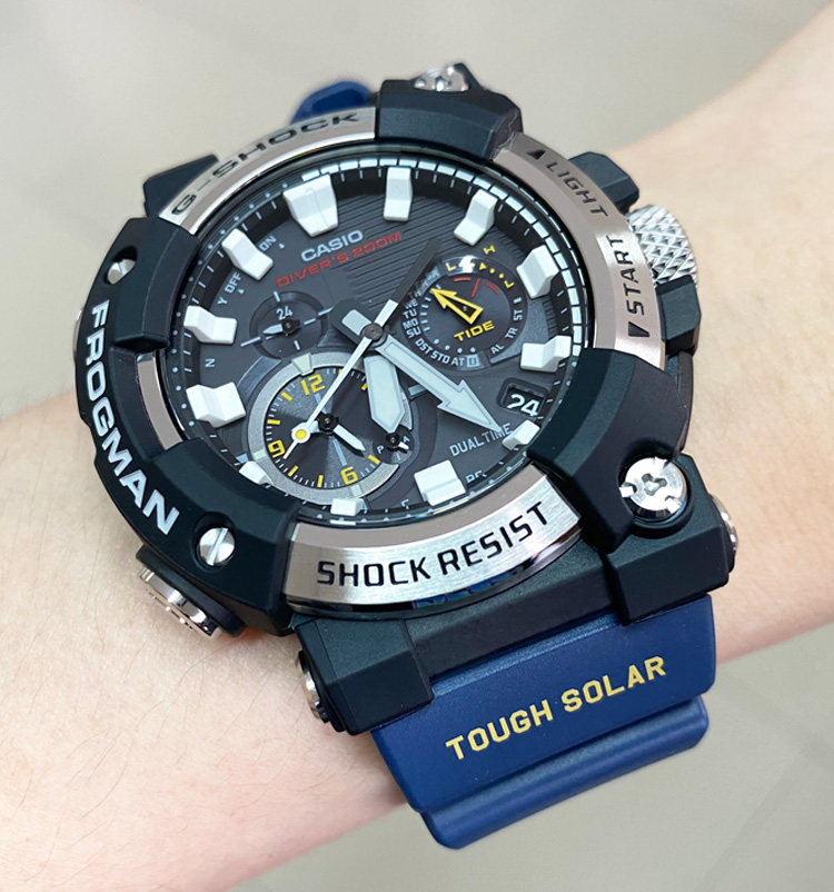 casio卡西欧gshock七代蛙人太阳能电波男表gwfa10001a21a日韩腕表