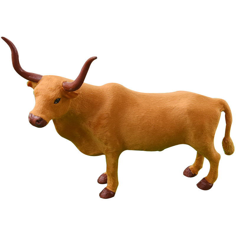 仿真黄牛小牛动物模型玩偶装饰品玩具橱窗桌面仿真