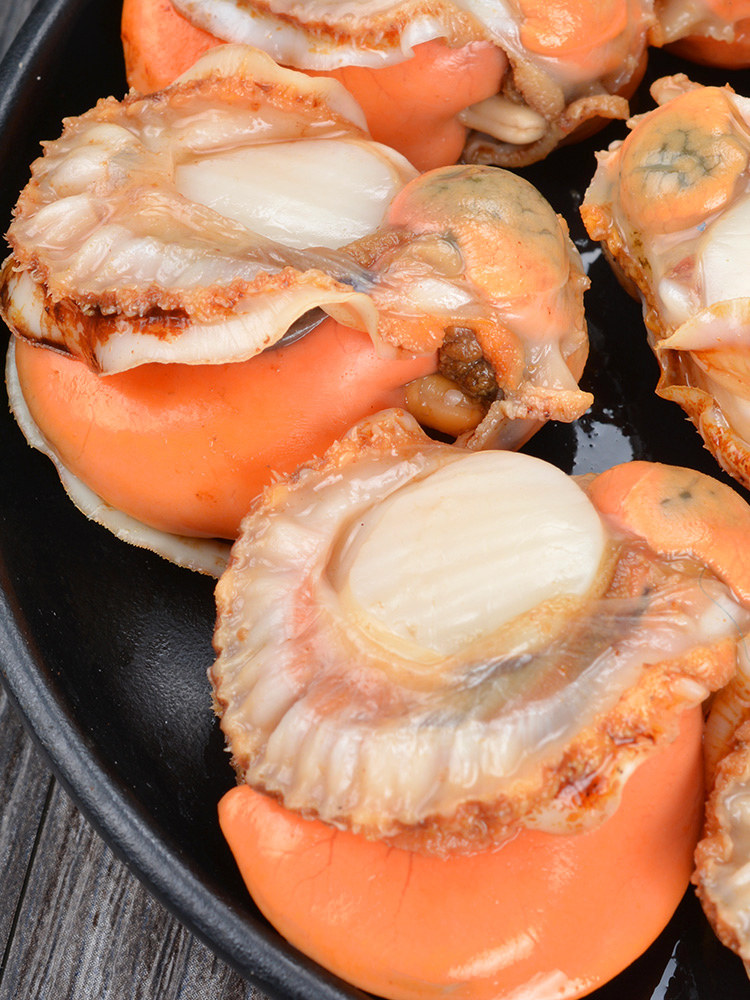 海鲜扇贝青岛新鲜500g4份包水产鲜活活现剥去扇贝