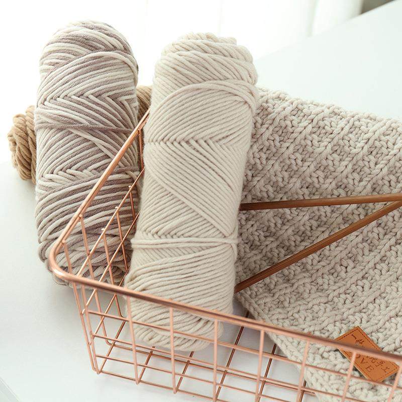 围巾情人帽子材料diy线团粗毛女自男友编织毛线