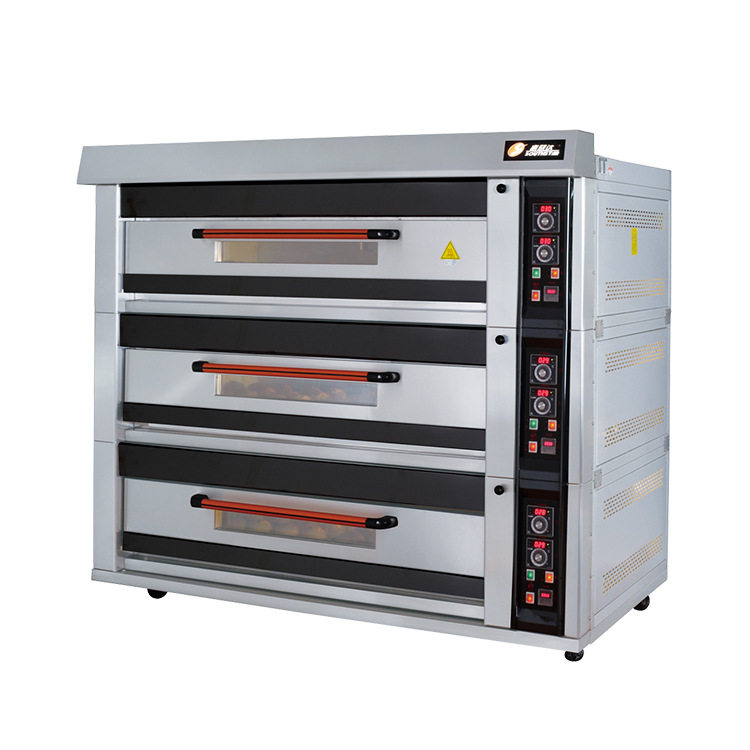 赛思达电烤箱烤炉烘烤商用nfd90f九盘豪华新南方三层商用烘烤炉