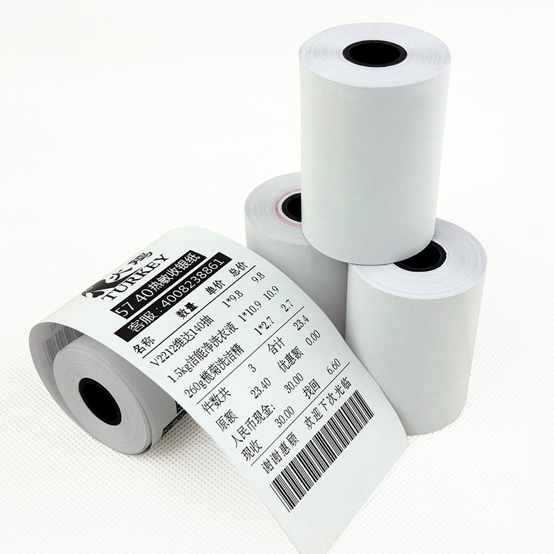 火鸡58mm热敏收银纸57*40打印纸57x40收银小票纸超市外卖热敏打印纸