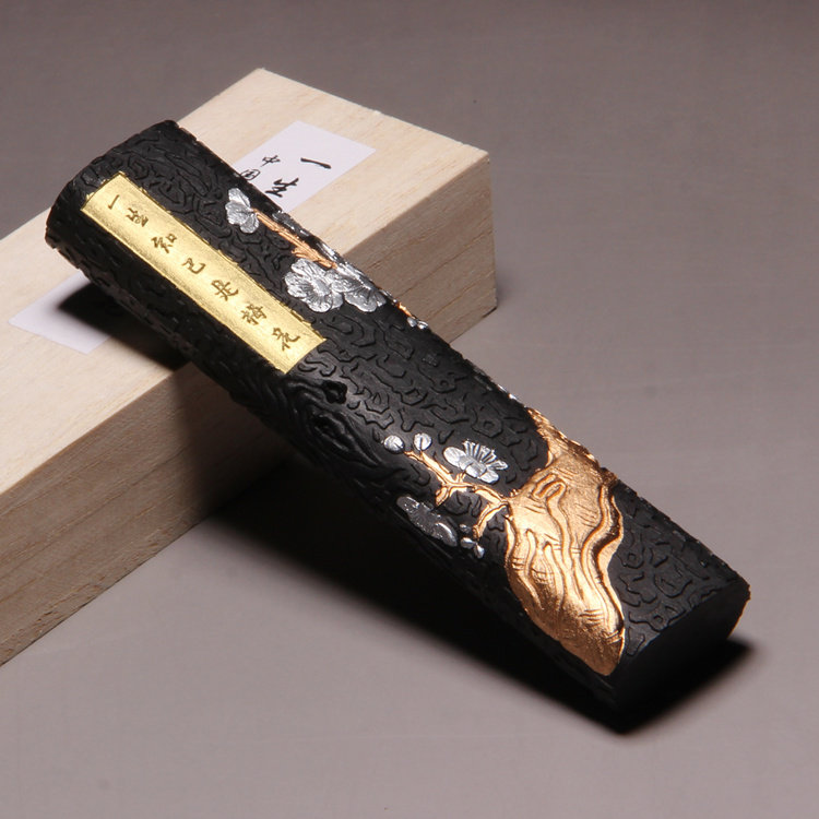 匠心徽墨老胡文松烟墨条研墨棒墨学生墨块文房四宝文房四宝