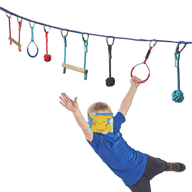 早教儿童吊环攀爬组合室内户外体适能感训练感统训练器材