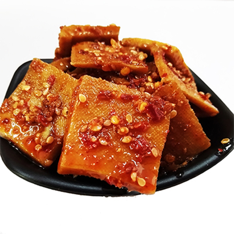 湖南香辣豆腐干平江香干蒜香味酱干曾师傅石磨豆干三角干子250g