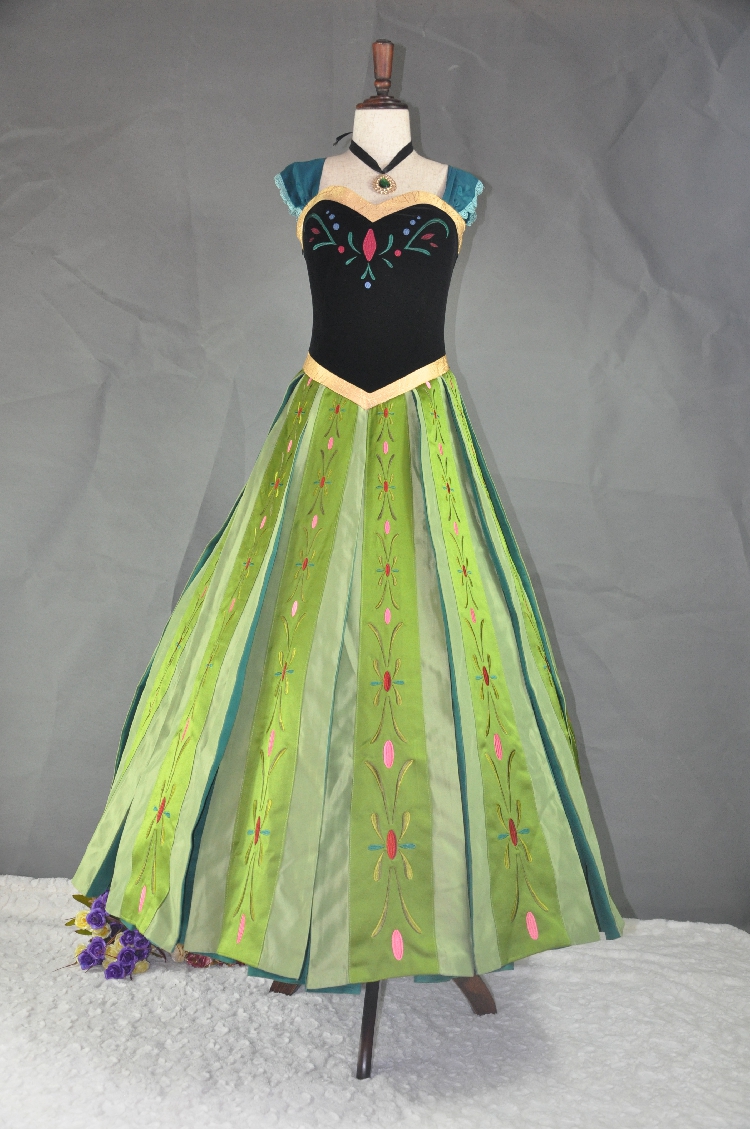 冰雪奇缘女装anna安娜公主成人连衣裙cosplay礼服动漫cosplay女装