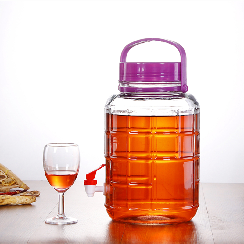 无铅加厚大容量玻璃酒瓶龙头50斤60斤酿酒专用密封罐