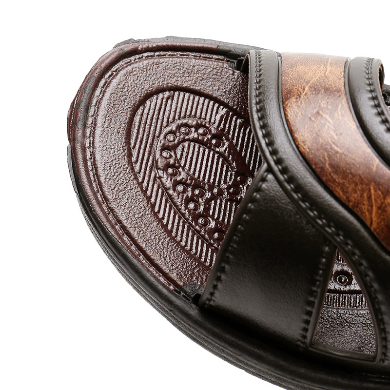 越南橡胶凉鞋男士大码夏天两用塑料户外防滑沙滩休闲鞋潮流凉拖鞋