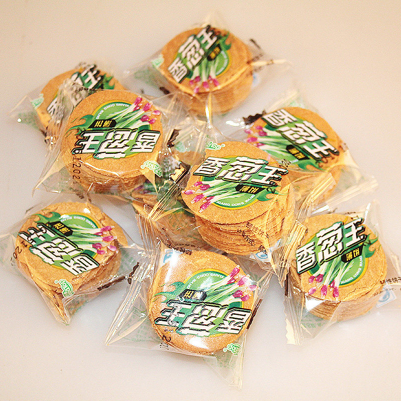 今乐香葱王薄脆薄脆饼干整箱4900g江浙沪包邮薄脆饼干