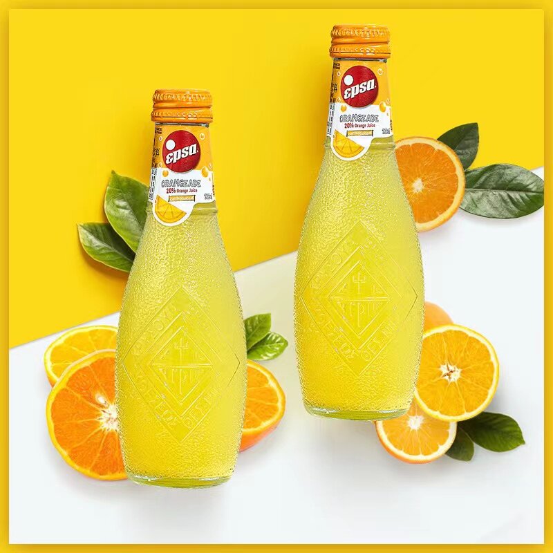 希腊进口哇尔塔epsa橙汁汽水6瓶整箱果汁饮料高颜值碳酸饮料