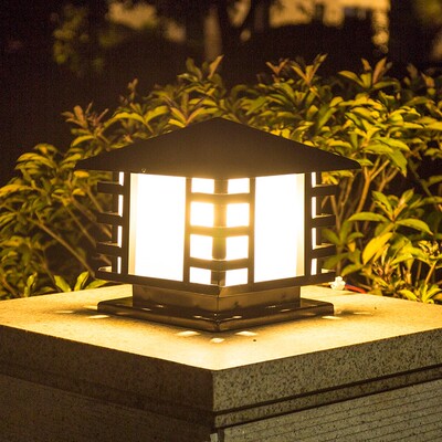 凤鸣太阳能头灯墙头围墙户外防水门柱别墅大门景观庭院灯饰