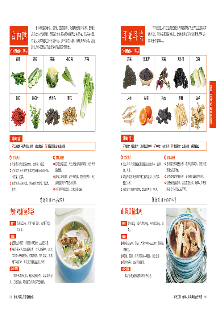 食疗菜谱药膳食谱老年人养生中老年体质调理四季中医养生