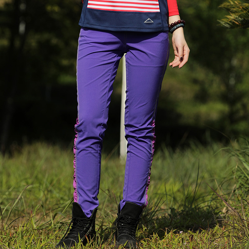 户外速干女式长裤修身快干跑步透气徒步休闲速干裤