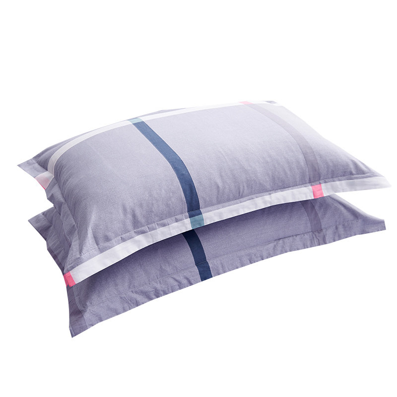 全棉枕头套枕套纯棉加厚一对家用忱头外套48x74cm枕套