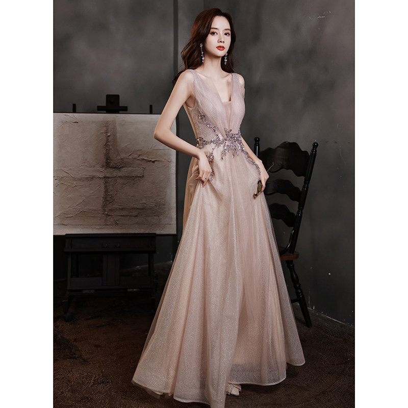 气质晚礼服女宴会仙气长款晚会高贵名媛显瘦年会礼服