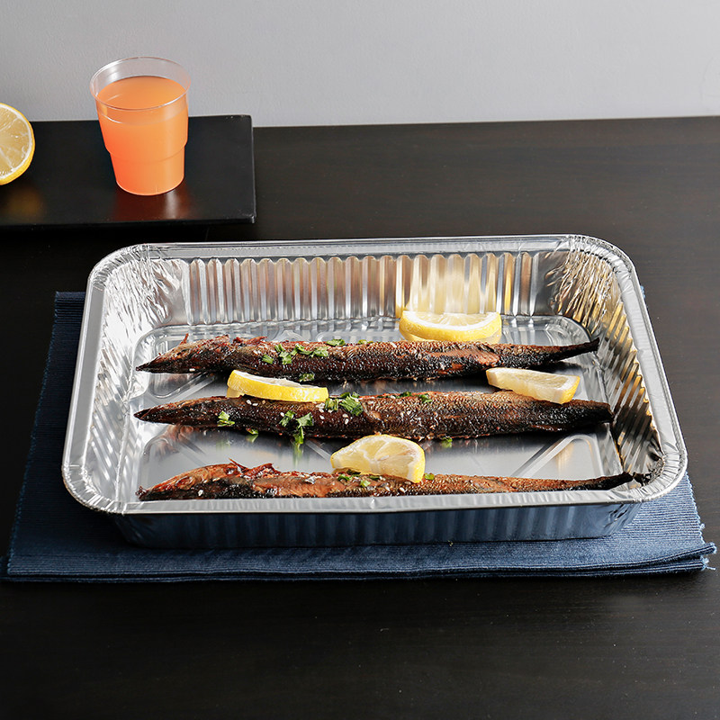 一次性烘焙食品铝箔烧烤烤盘耐高温野外烤肉蔬菜锡纸