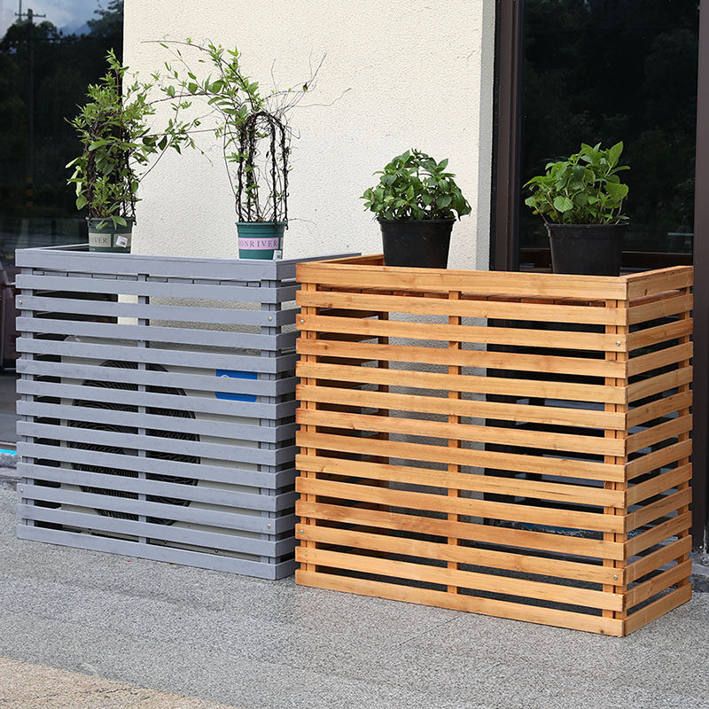 室外空调罩外机保护户外防护罩防雨防晒百叶格栅空调罩