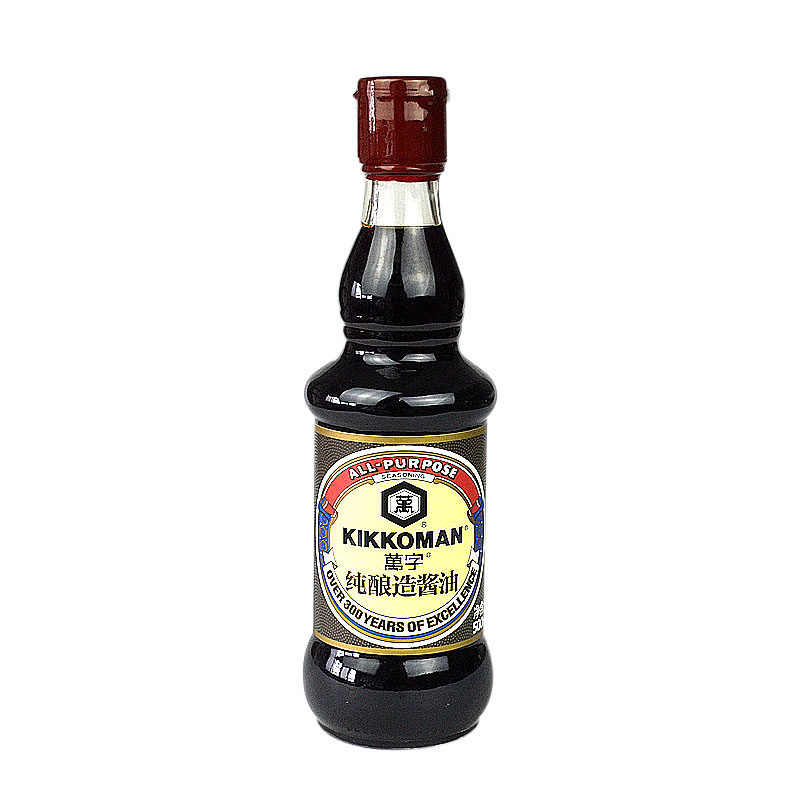 日式万字酱油龟甲万 纯酿造酱油500ml瓶装烹调蘸料寿司生抽老抽