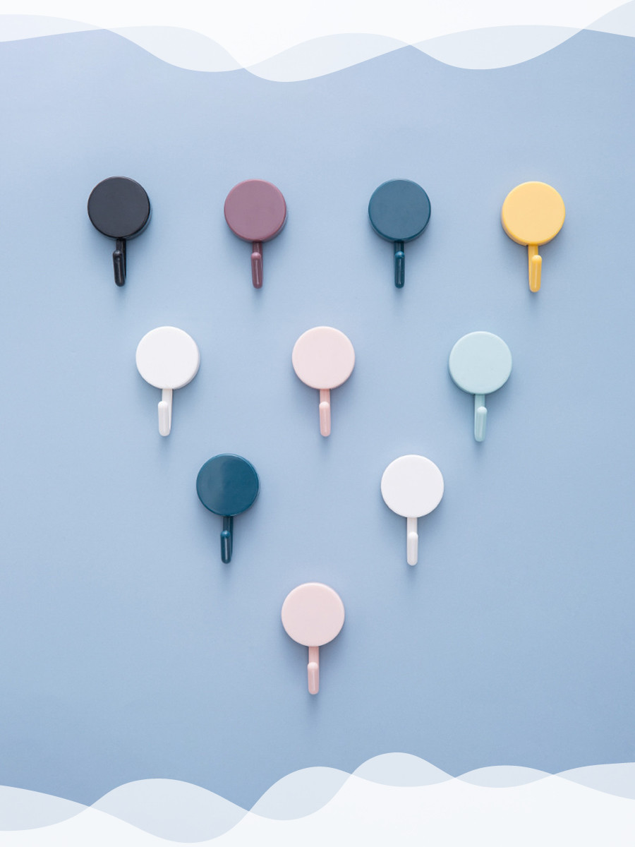 悠之居粘可爱创意装饰打孔墙贴挂钩壁挂墙壁挂钩