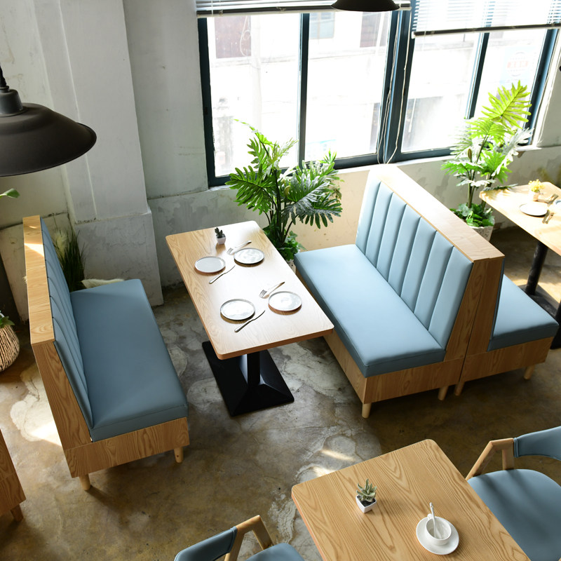 桌椅港式餐厅卡座奶茶茶店甜品咖啡厅沙发饮品卡座