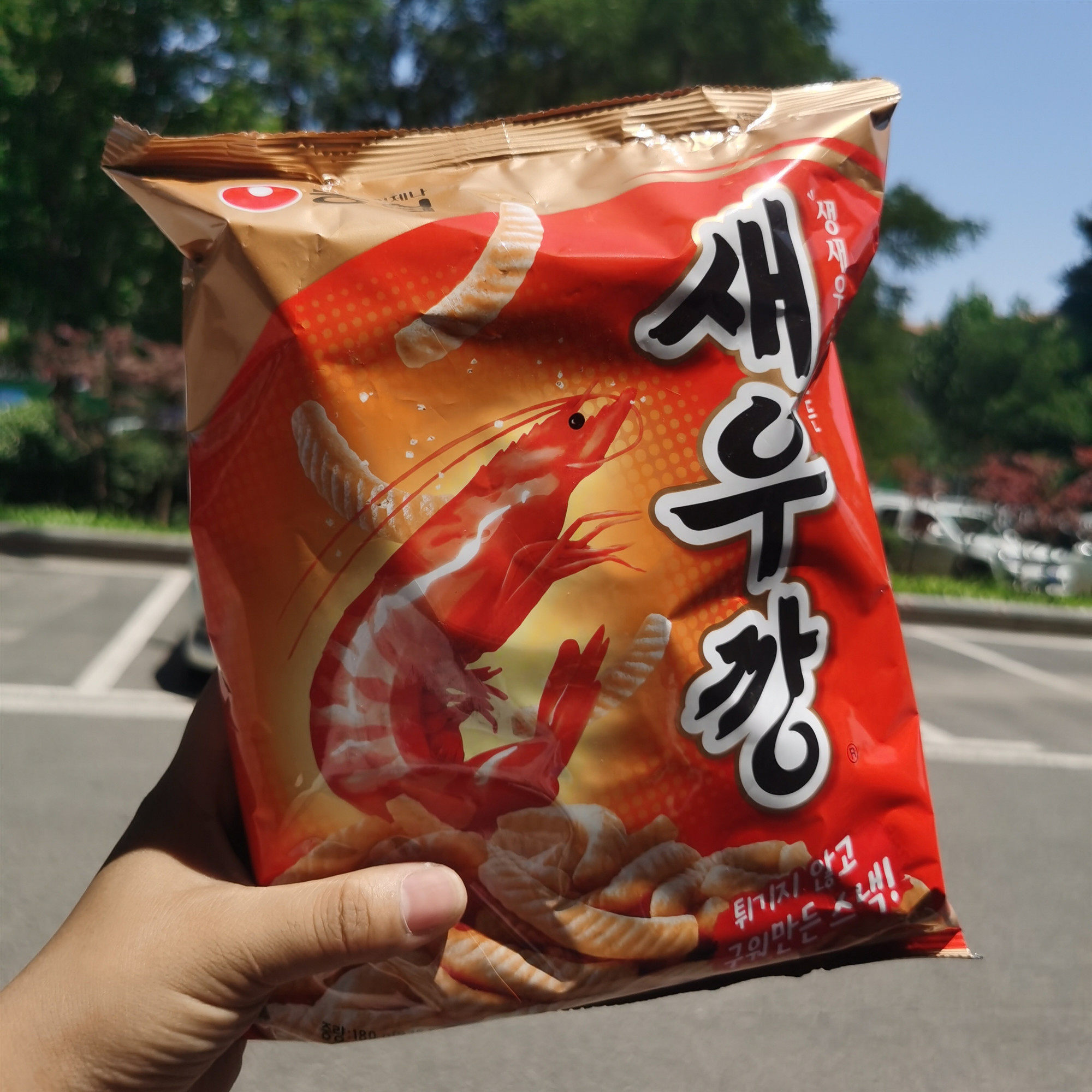 零食韩国进口食品农心鲜虾条原味膨化休闲儿童膨化食品