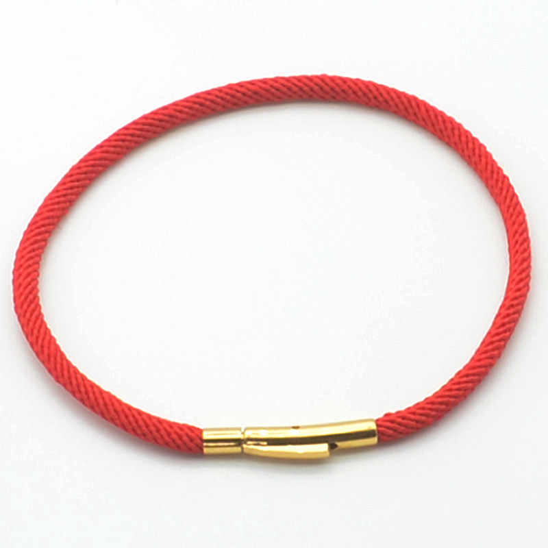 手链转运diy搭配饰品手绳手工编织红黑款男女绳