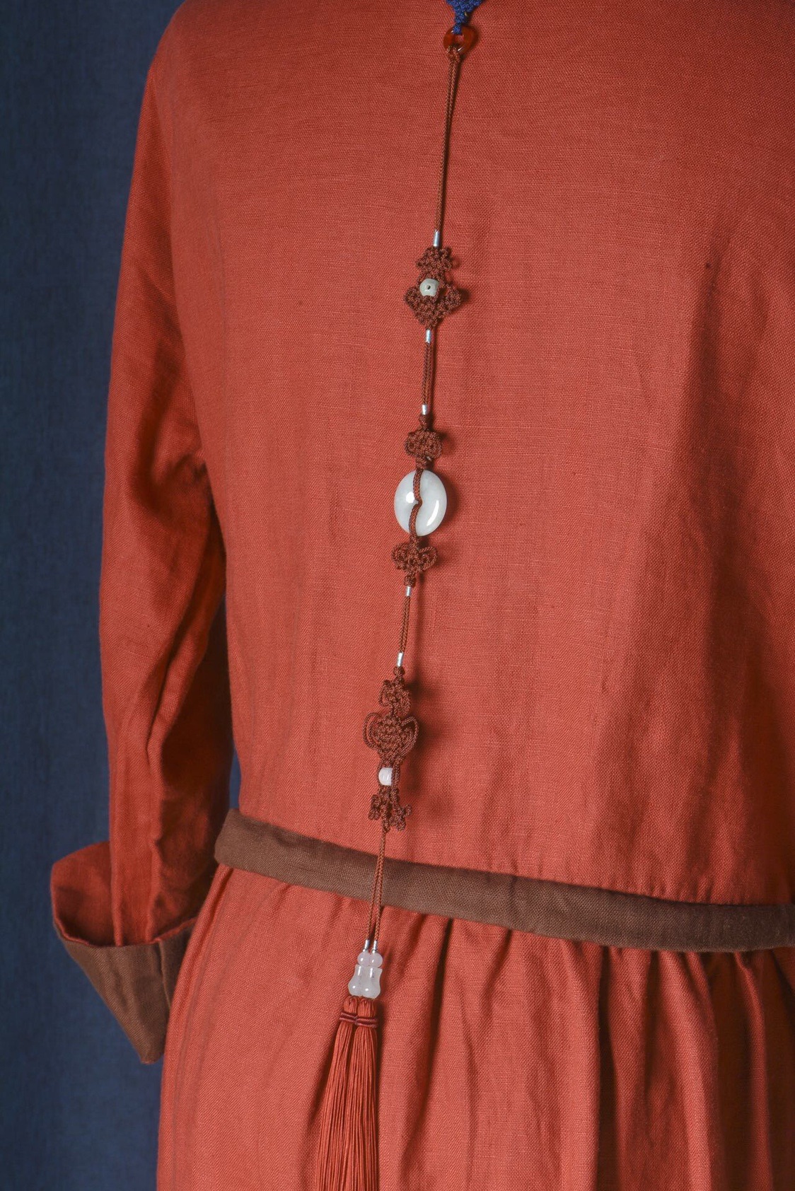 景鸿流苏主法背云穗子方丈翡翠念珠挂珠平安扣佛教工艺品