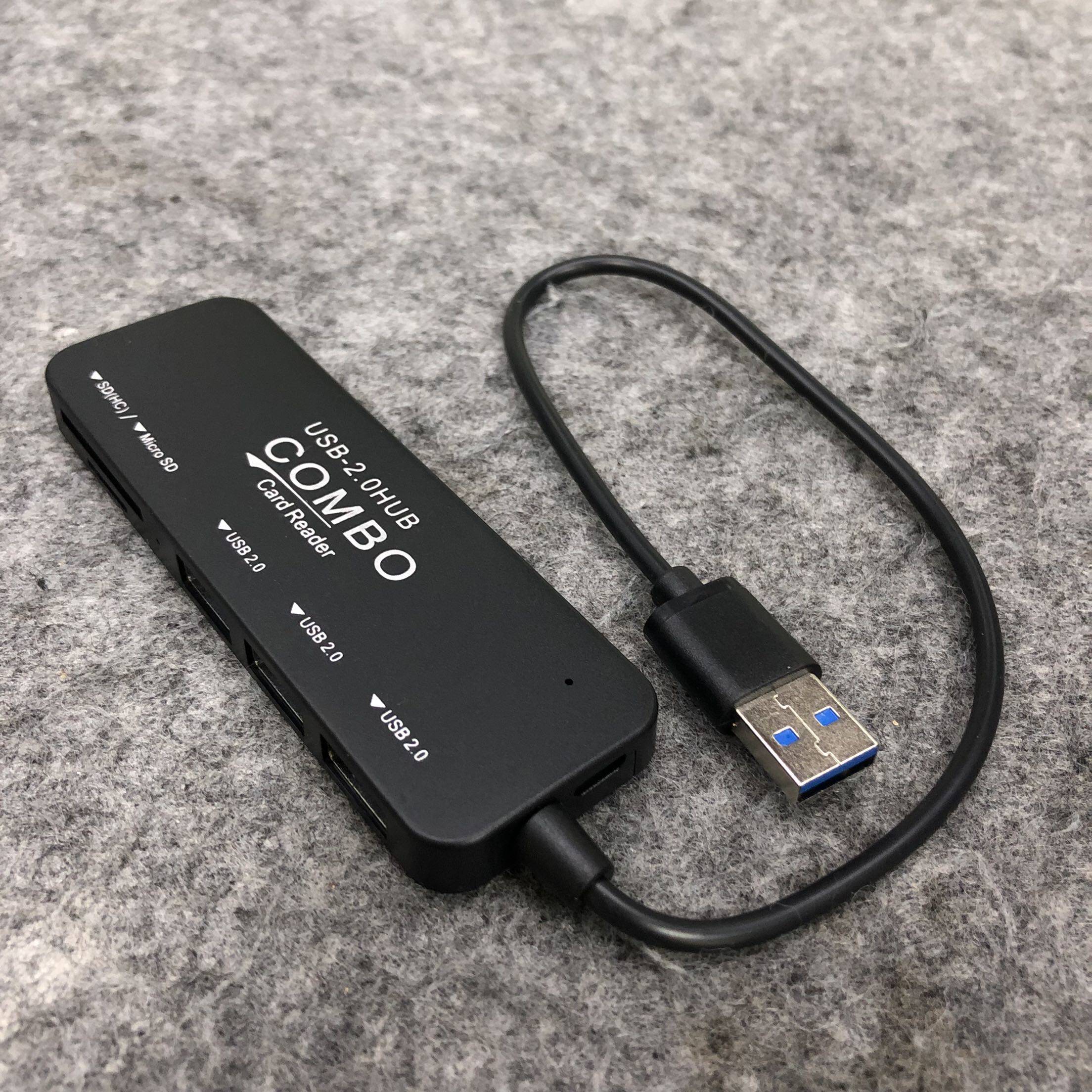 合一读卡器手机tf迷你sdusbhub集线器多功能usbhub