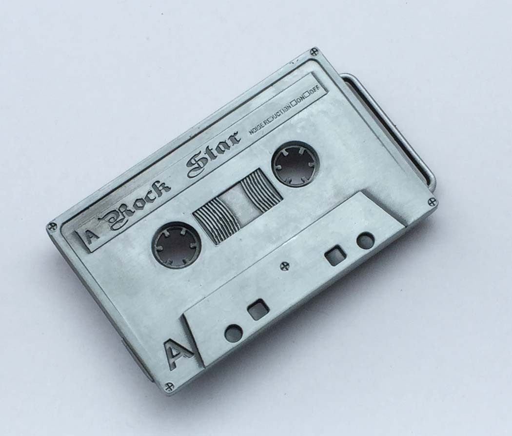 老司机品质保证rockstar合金磁带个性复古古音乐风皮带扣