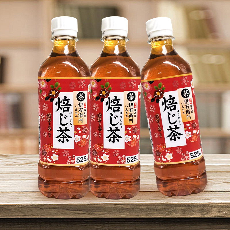 绿茶日本进口三得利伊右卫门烘焙茶饮料脂肪无糖茶饮料