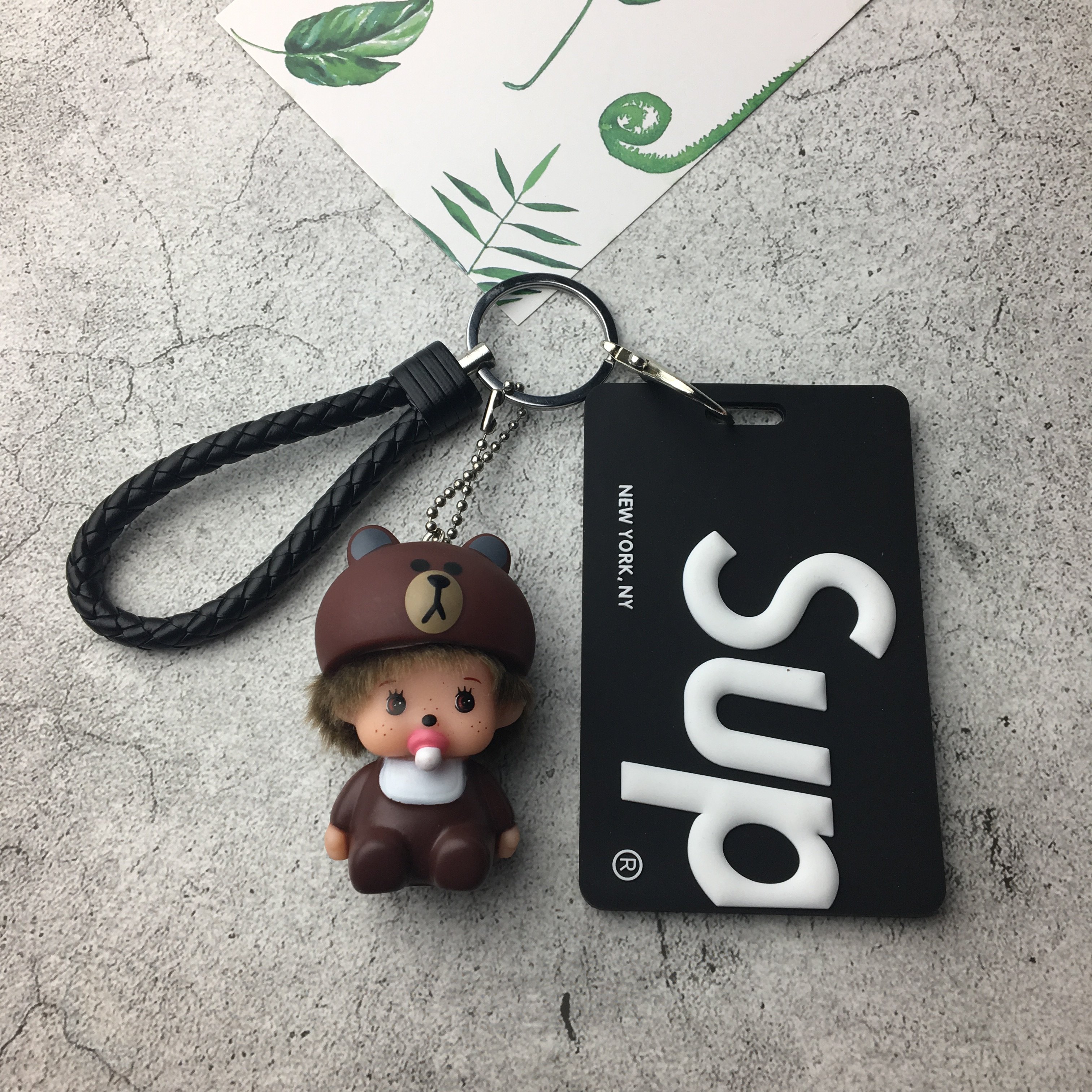 潮牌公交卡套钥匙扣创意学生卡饭卡套硅胶软证件卡地铁卡门禁卡套