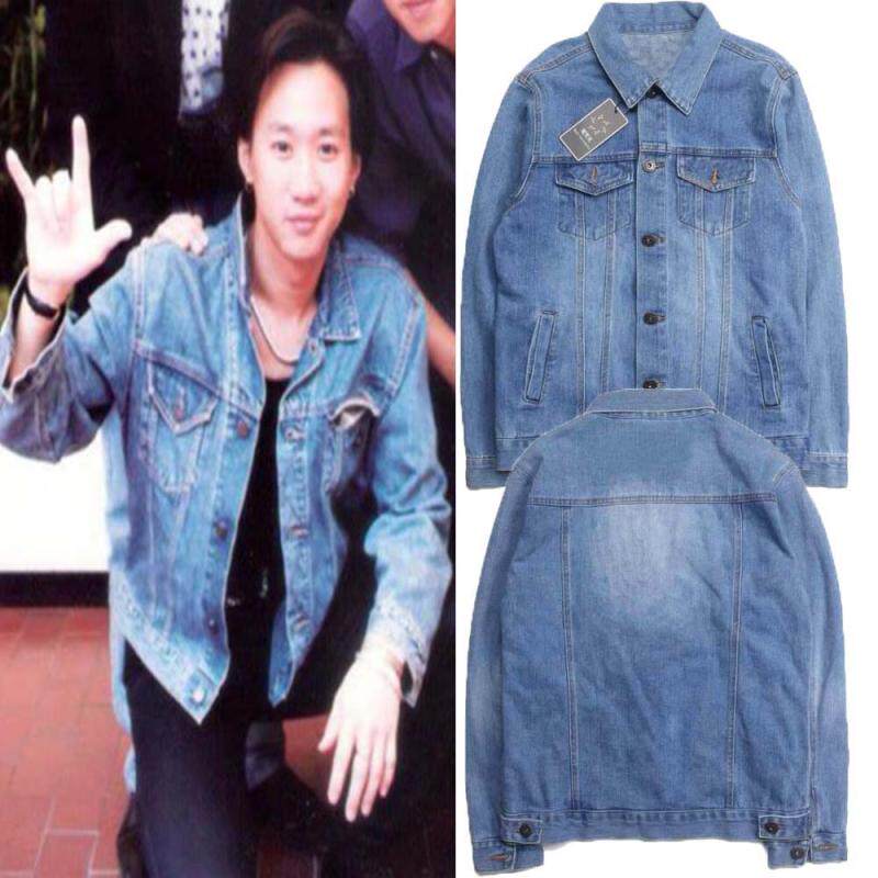 复古beyond黄家驹同款牛仔夹克外套潮流时尚纯棉水洗夹克