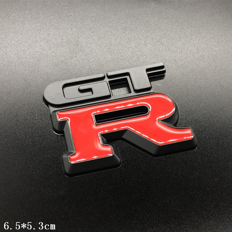 gtr车标中网车标 装 饰车贴尾标贴 车贴改装 汽车金属立体3d车贴个性