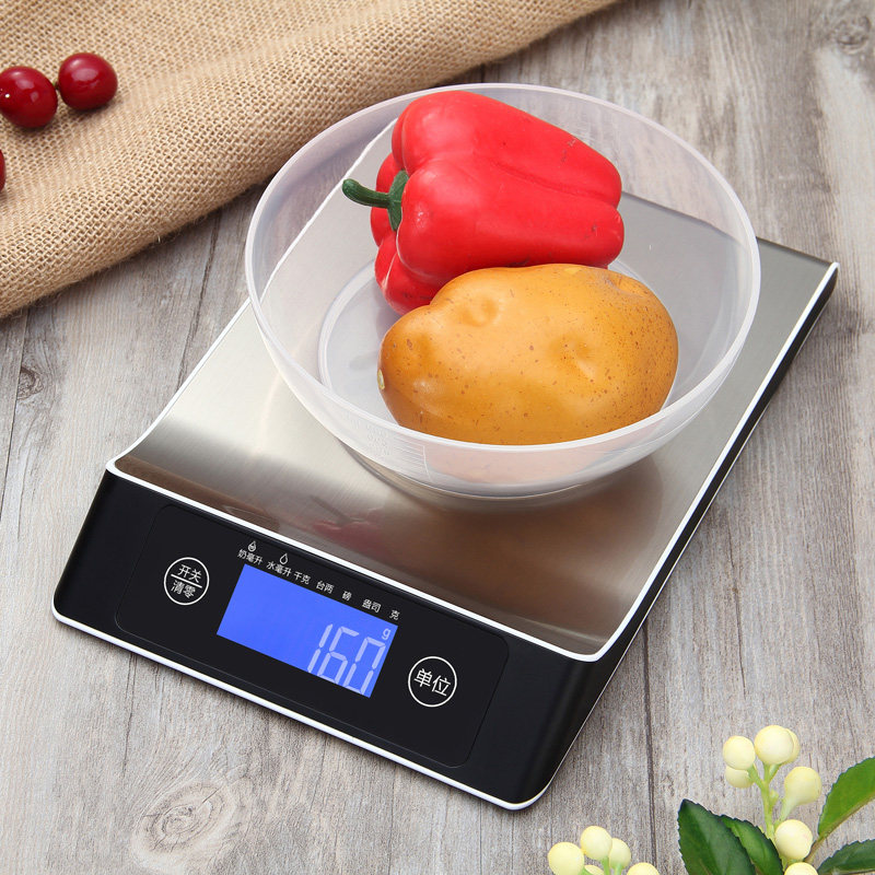 家用厨房秤小型电子秤食物称蛋糕烘焙称10kg食品称天平秤克数称重