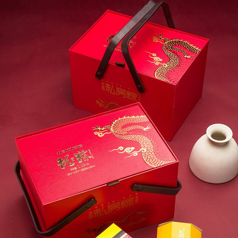 礼盒米旗粽子龙粽礼鲜肉肉粽核桃粽多口味组合粽子