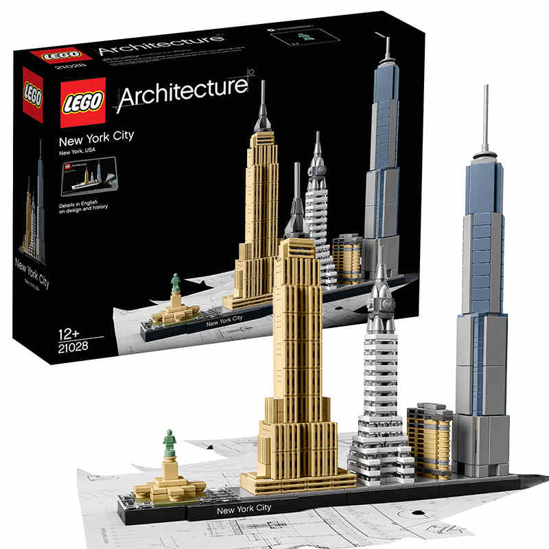 lego乐高建筑建筑系系列21028纽约城市天际线益智建构