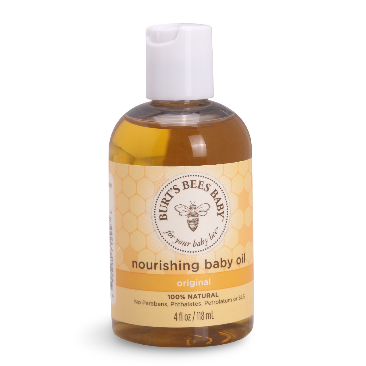 美国burtsbees小蜜蜂婴儿按摩油抚触油新生儿宝宝儿童润肤118ml