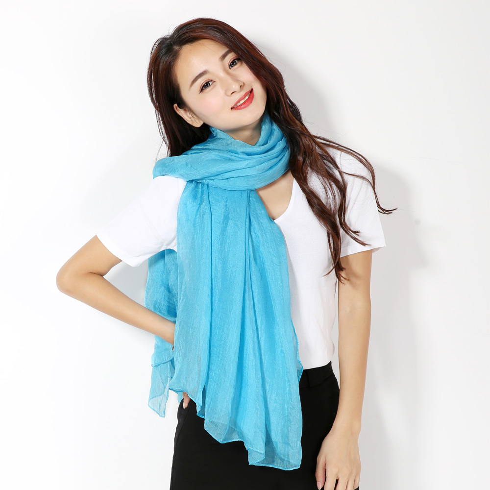 春夏新款多功能长方形雪纺防晒海边沙滩巾珍珠大披肩纱巾四季围巾