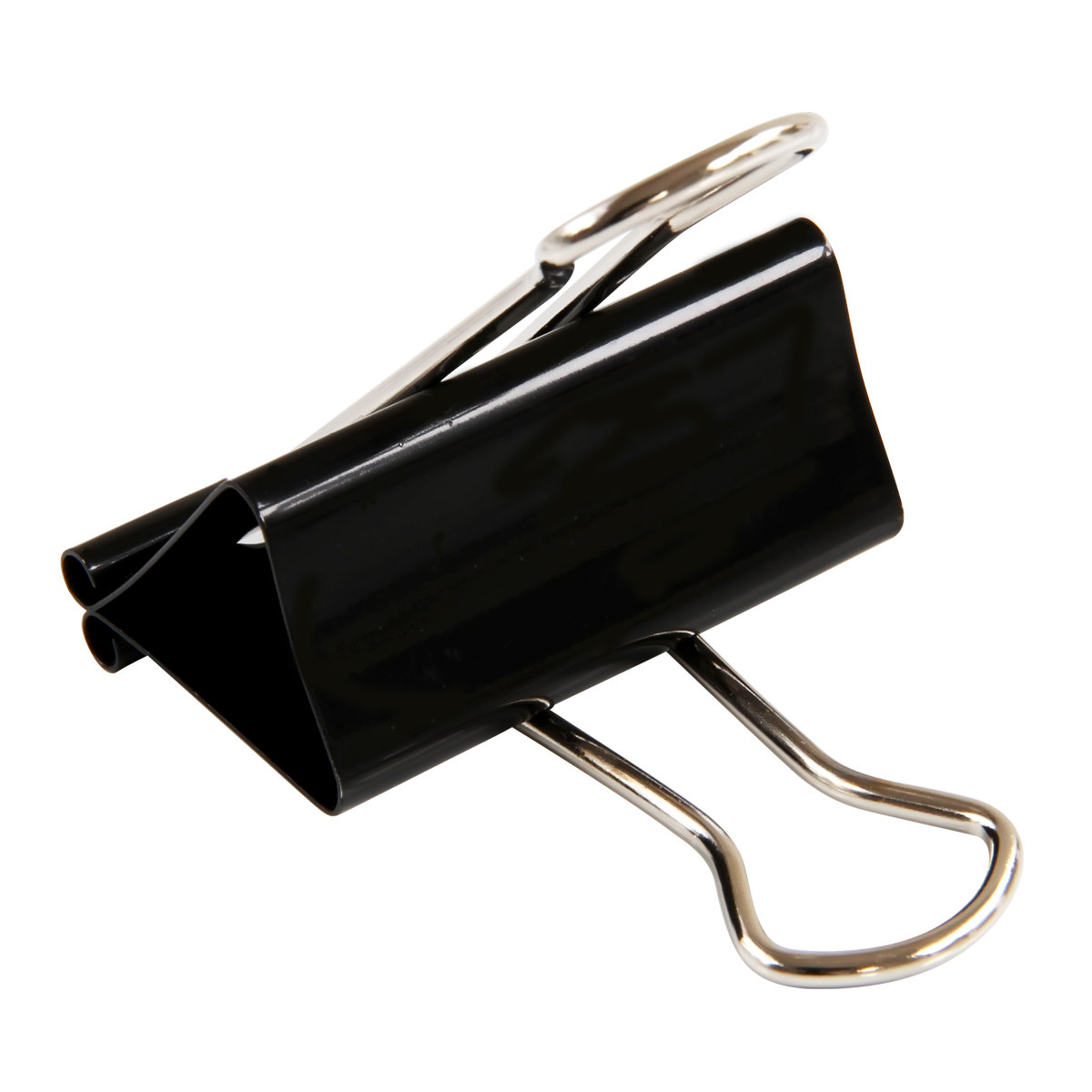 得力9541黑色长尾大号票夹燕尾票据50mm夹子票夹